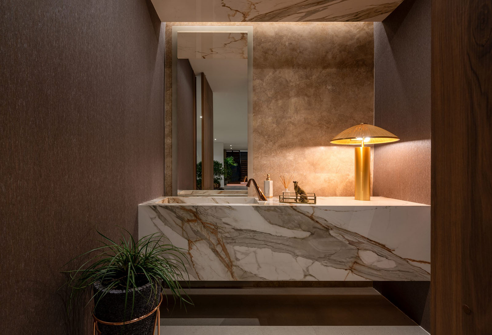 Ascale Macchia Vecchia Gold 12mm Porselen Tezgah