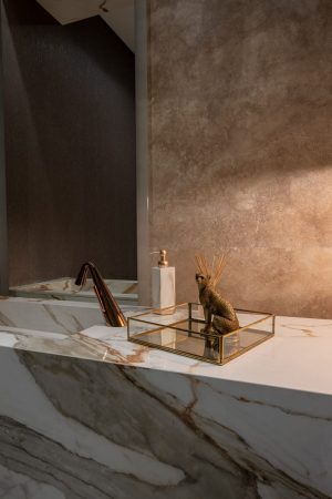 Ascale Macchia Vecchia Gold 12mm Porselen Tezgah