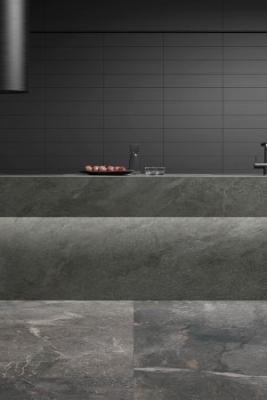 Ascale Moon Black 12mm Porselen Tezgah