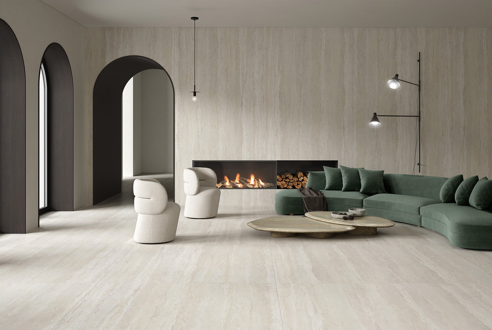 Ascale Tivoli White 12mm Porselen Tezgah