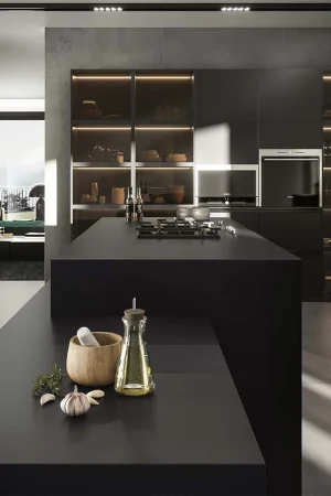 Atlas Plan Absolute Black 12mm Porselen Tezgah