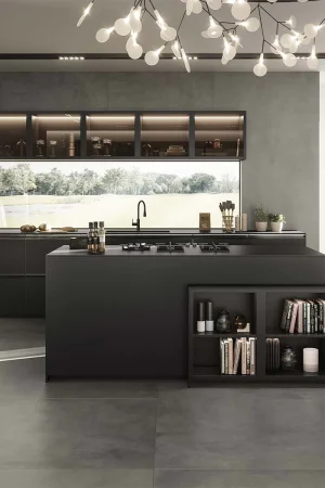 Atlas Plan Absolute Black 12mm Porselen Tezgah