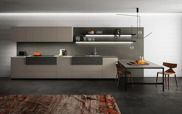 Atlas Plan Basaltina Volcano 12mm Porselen Tezgah