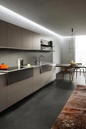 Atlas Plan Basaltina Volcano 12mm Porselen Tezgah