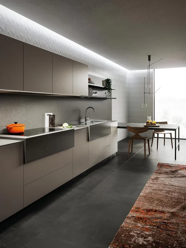 Atlas Plan Basaltina Volcano 12mm Porselen Tezgah