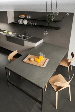 Atlas Plan Basaltina Volcano 12mm Porselen Tezgah