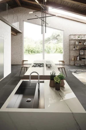 Atlas Plan Bianco Dolomite 12mm Porselen Tezgah