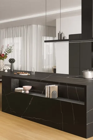 Atlas Plan Black Atlantis 12mm Porselen Tezgah