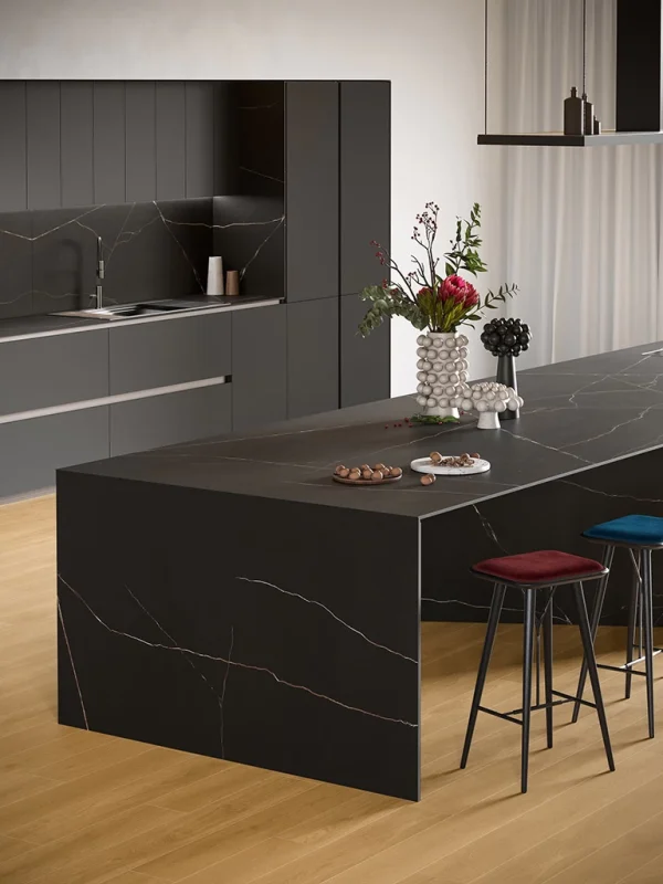 Atlas Plan Black Atlantis 12mm Porselen Tezgah