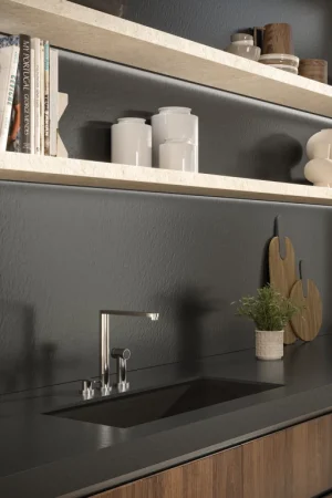 Atlas Plan Black Lava 12mm Porselen Tezgah