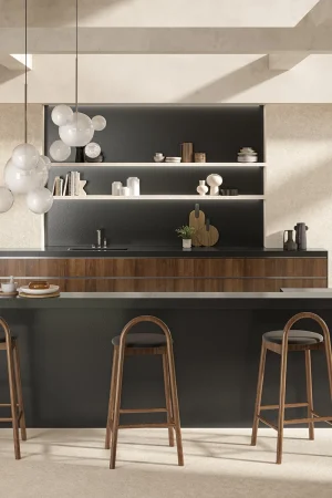 Atlas Plan Black Lava 12mm Porselen Tezgah