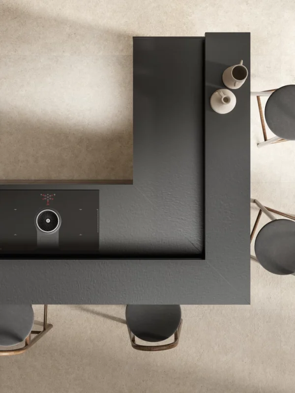 Atlas Plan Black Lava 12mm Porselen Tezgah