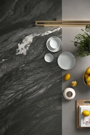 Atlas Plan Black Tempest 12mm Porselen Tezgah