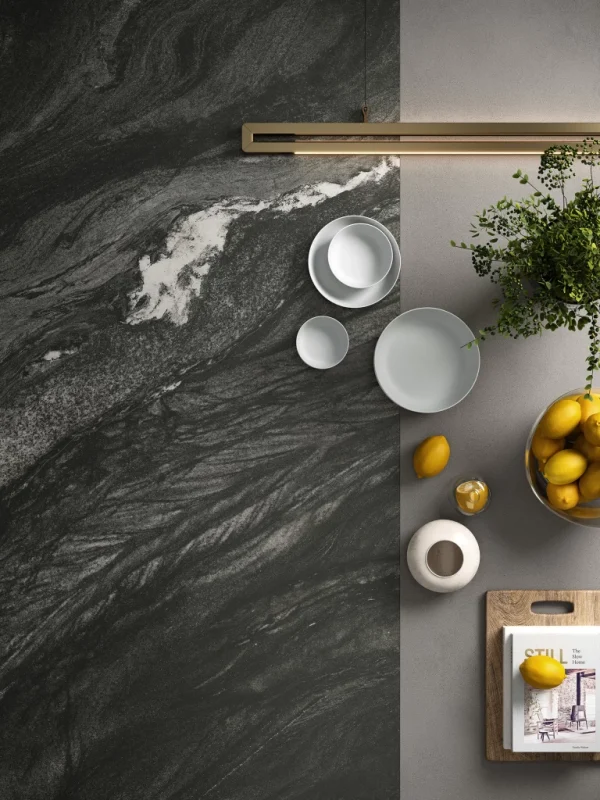 Atlas Plan Black Tempest 12mm Porselen Tezgah