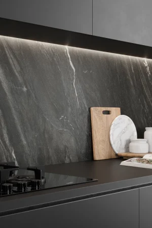 Atlas Plan Black Tempest 12mm Porselen Tezgah