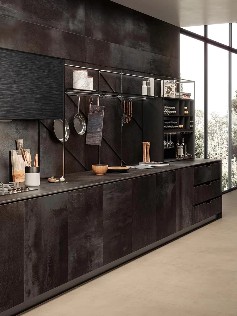 Atlas Plan Blaze Iron 12mm Porselen Tezgah