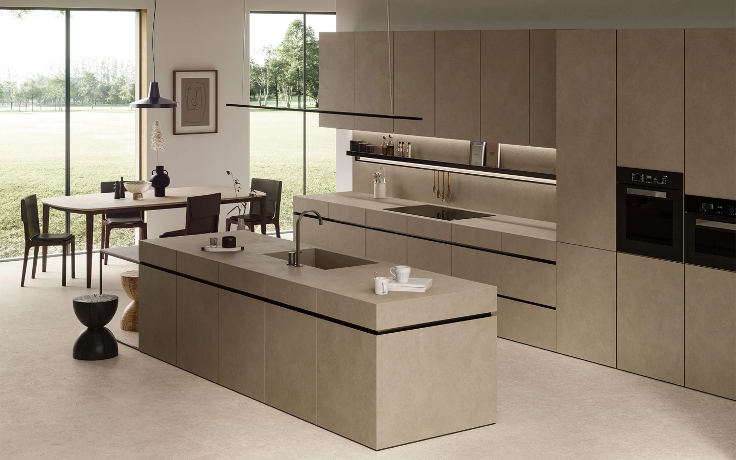 Atlas Plan Boost Natural Ecru 12mm Porselen Tezgah