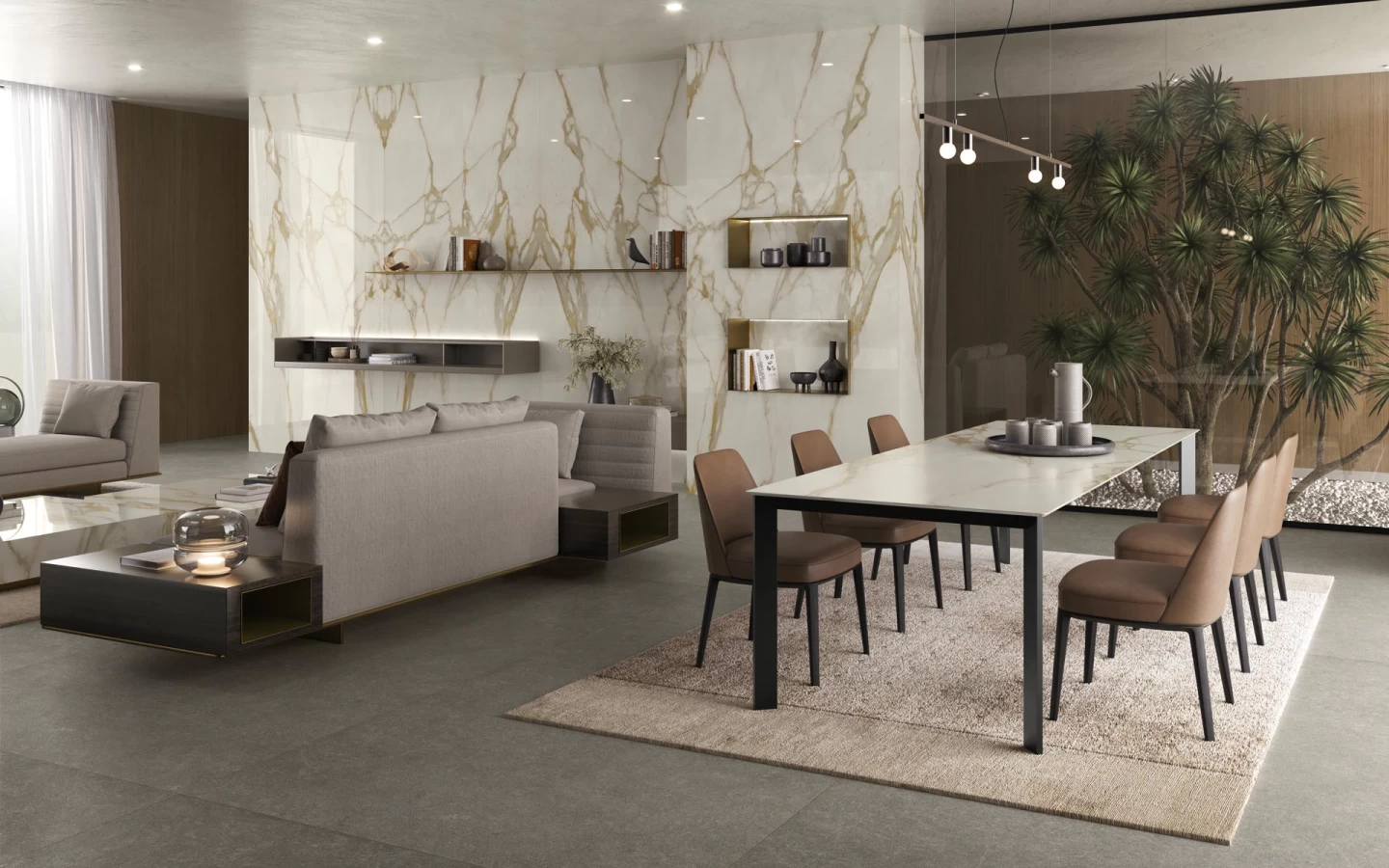 Atlas Plan Calacatta Gold 12mm Porselen Tezgah