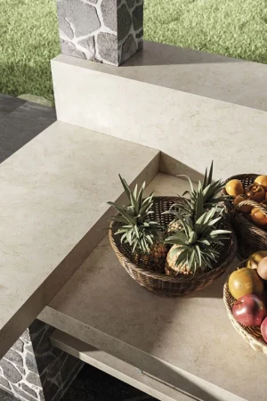 Atlas Plan Cream Prestige 12mm Porselen Tezgah