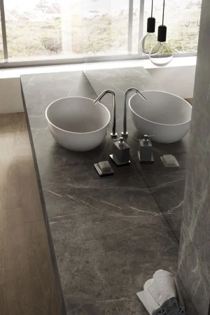 Atlas Plan Grey Stone 12mm Porselen Tezgah