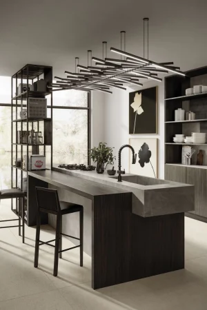 Atlas Plan Light Grey Stone 12mm Porselen Tezgah