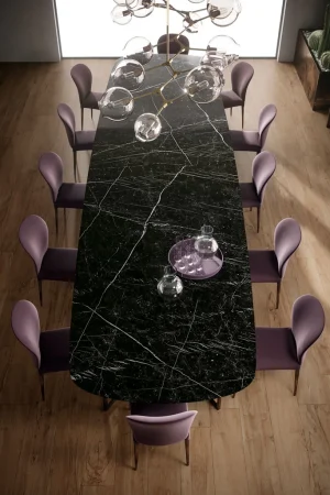 Atlas Plan Nero Marquina 12mm Porselen Tezgah