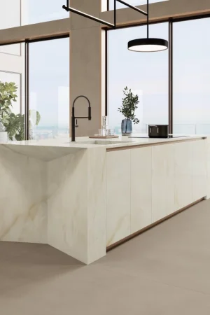 Atlas Plan Onyx White 12mm Porselen Tezgah