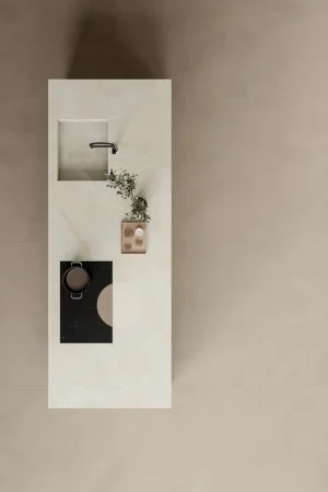 Atlas Plan Onyx White 12mm Porselen Tezgah