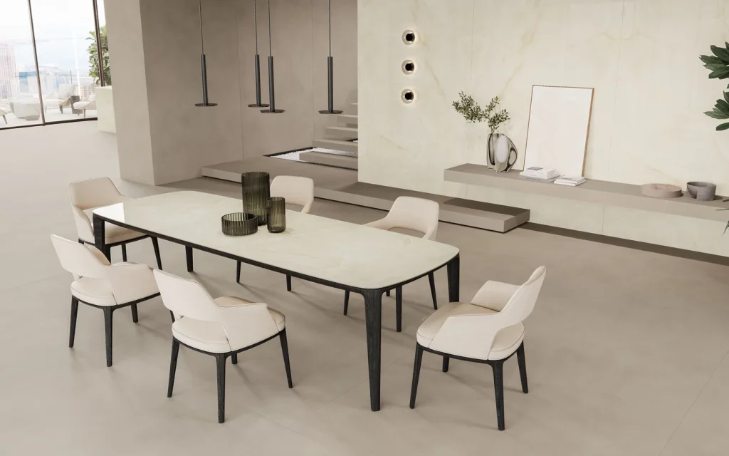 Atlas Plan Onyx White 12mm Porselen Tezgah