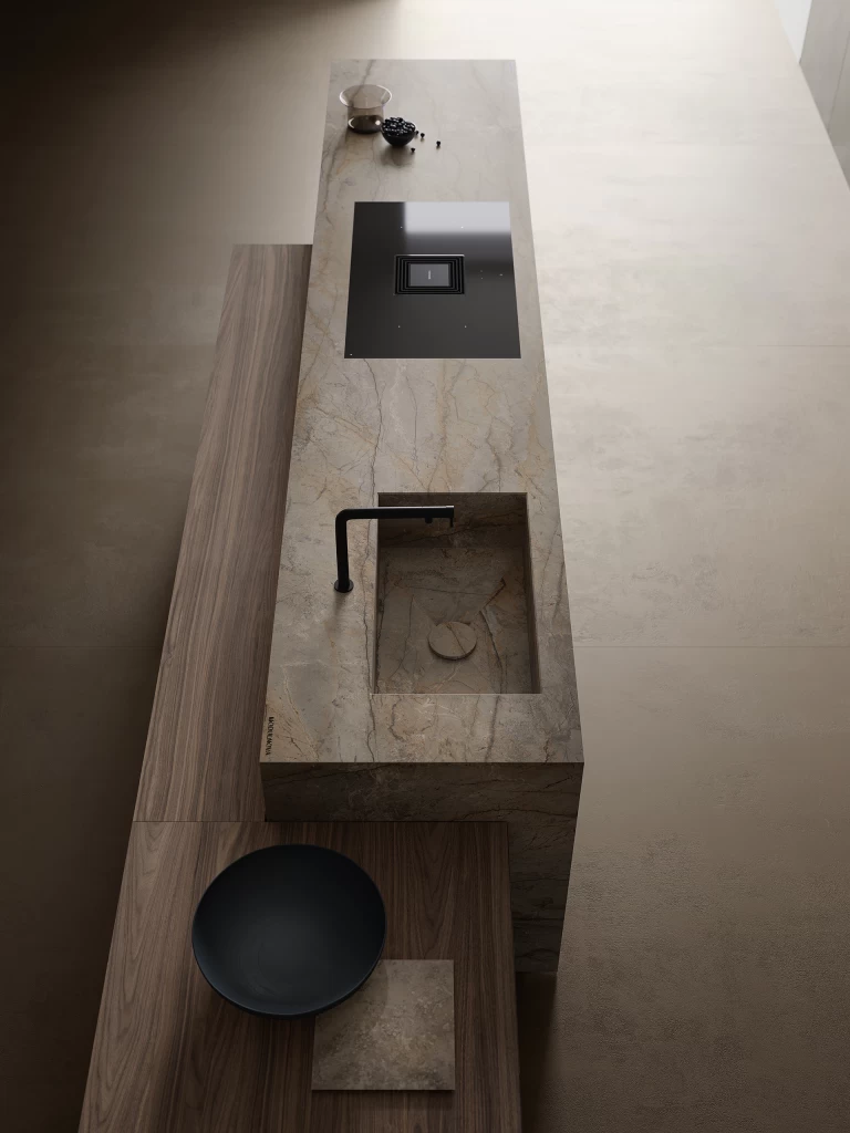 Atlas Plan Silver Root 12mm Porselen Tezgah