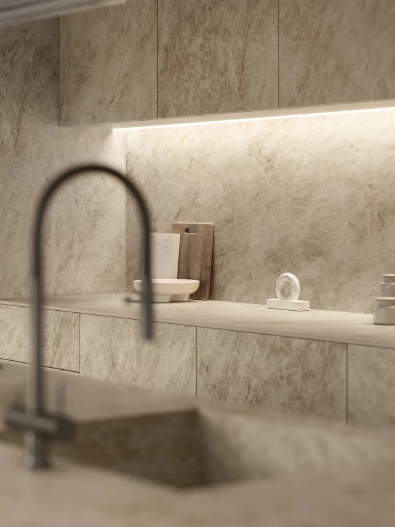 Atlas Plan Taj Mahal Noisette 12mm Porselen Tezgah