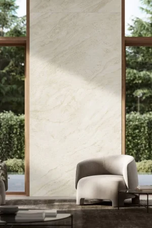 Atlas Plan Travertino Halo White 12mm Porselen Tezgah