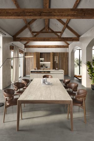 Atlas Plan Travertino Pearl 12mm Porselen Tezgah