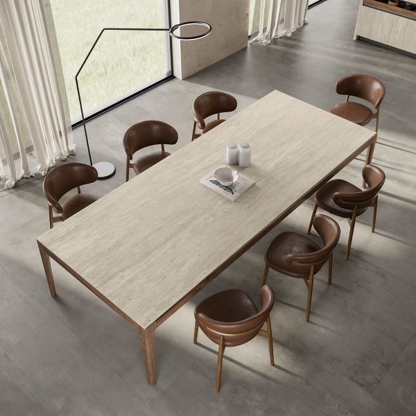 Atlas Plan Travertino Pearl 12mm Porselen Tezgah