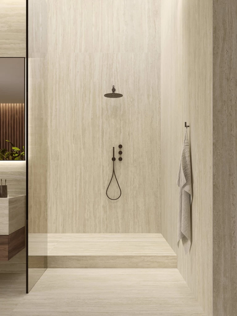 Atlas Plan Travertino Romano Sand 12mm Porselen Tezgah