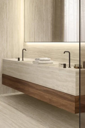 Atlas Plan Travertino Romano Sand 12mm Porselen Tezgah