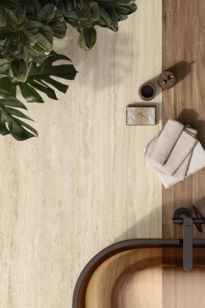 Atlas Plan Travertino Romano Sand 12mm Porselen Tezgah