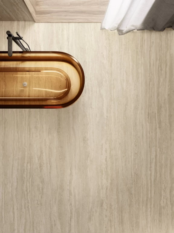 Atlas Plan Travertino Romano Sand 12mm Porselen Tezgah