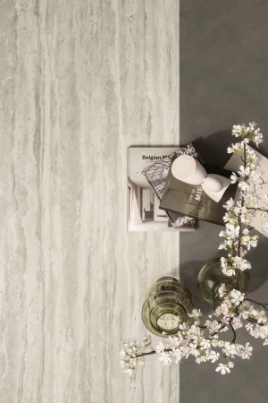 Atlas Plan Travertino Romano Silver 12mm Porselen Tezgah