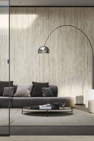 Atlas Plan Travertino Romano Silver 12mm Porselen Tezgah