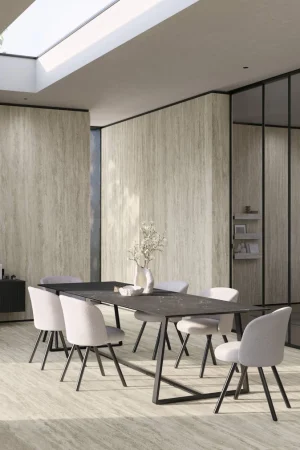 Atlas Plan Travertino Romano Silver 12mm Porselen Tezgah