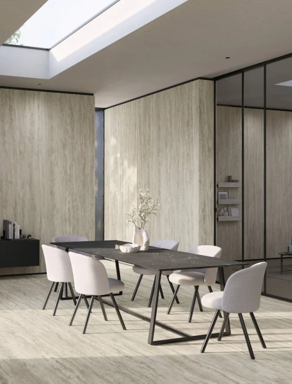 Atlas Plan Travertino Romano Silver 12mm Porselen Tezgah