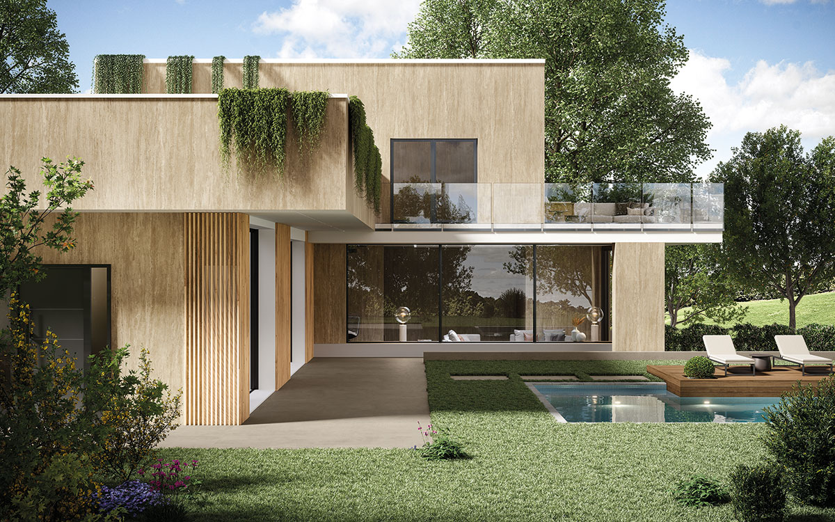 Atlas Plan Travertino Sand 12mm Porselen Tezgah