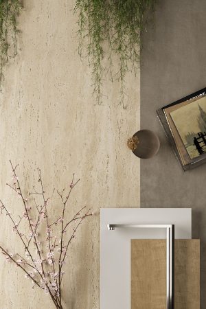 Atlas Plan Travertino Sand 12mm Porselen Tezgah