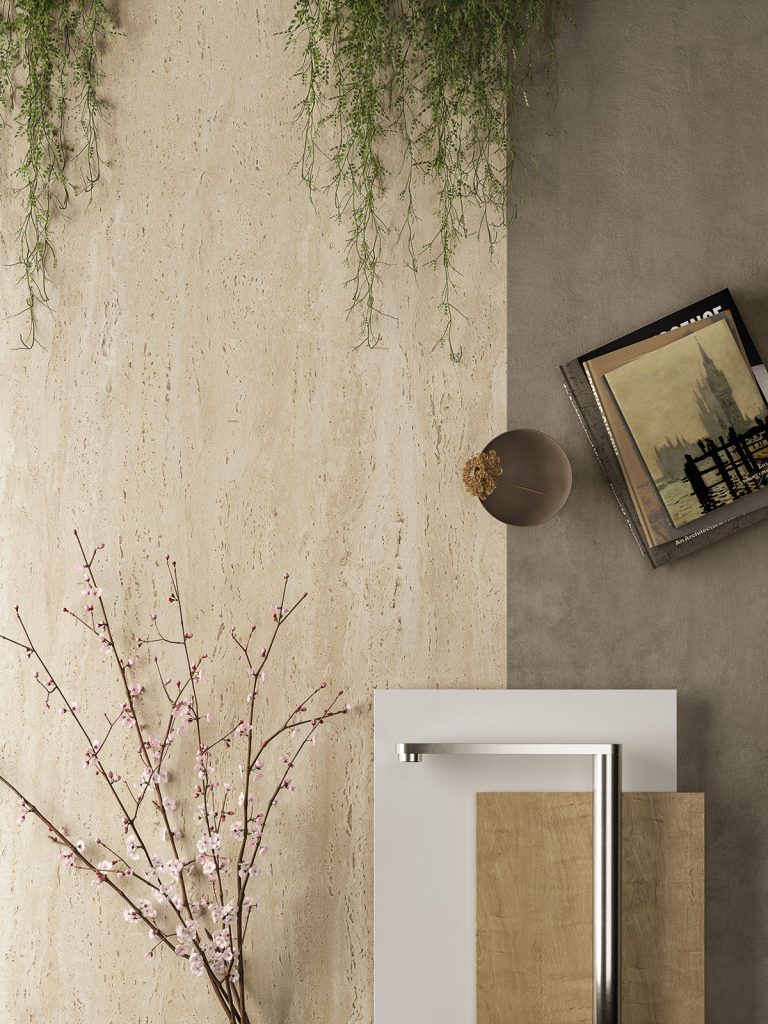 Atlas Plan Travertino Sand 12mm Porselen Tezgah