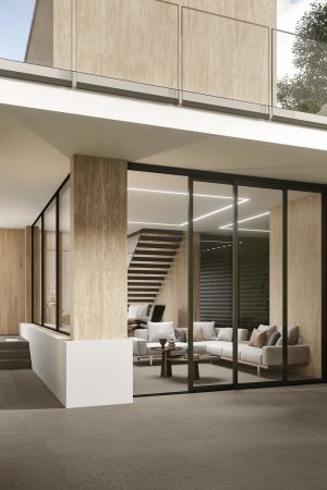 Atlas Plan Travertino Sand 12mm Porselen Tezgah