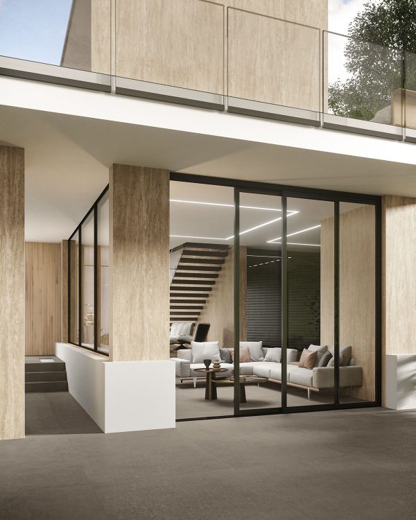 Atlas Plan Travertino Sand 12mm Porselen Tezgah