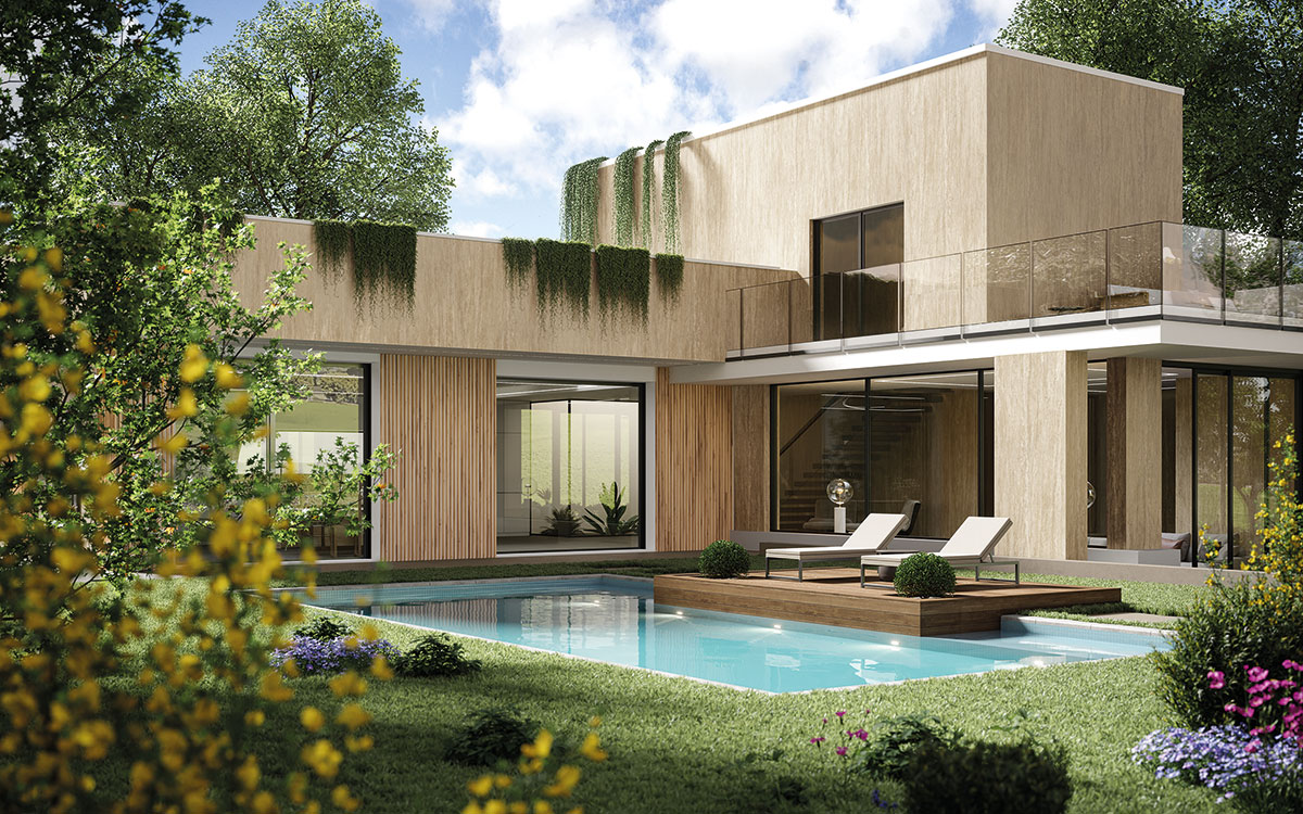 Atlas Plan Travertino Sand 12mm Porselen Tezgah