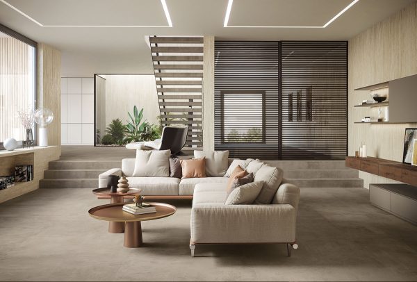 Atlas Plan Travertino Sand 12mm Porselen Tezgah