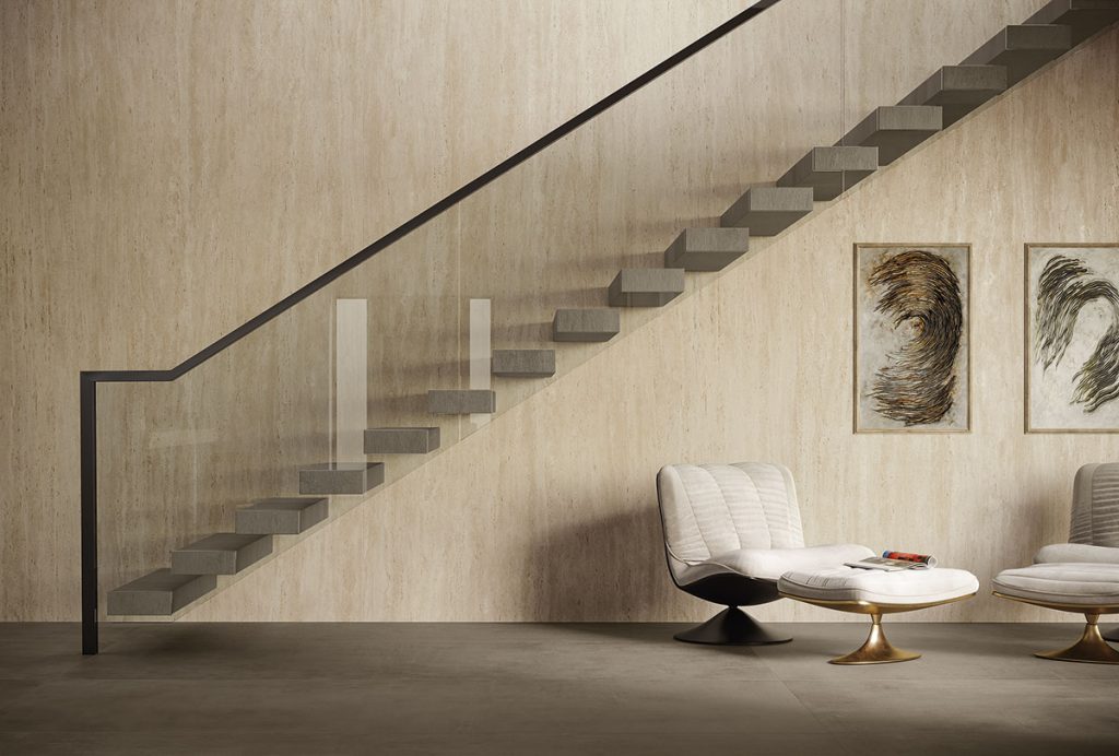 Atlas Plan Travertino Sand 12mm Porselen Tezgah